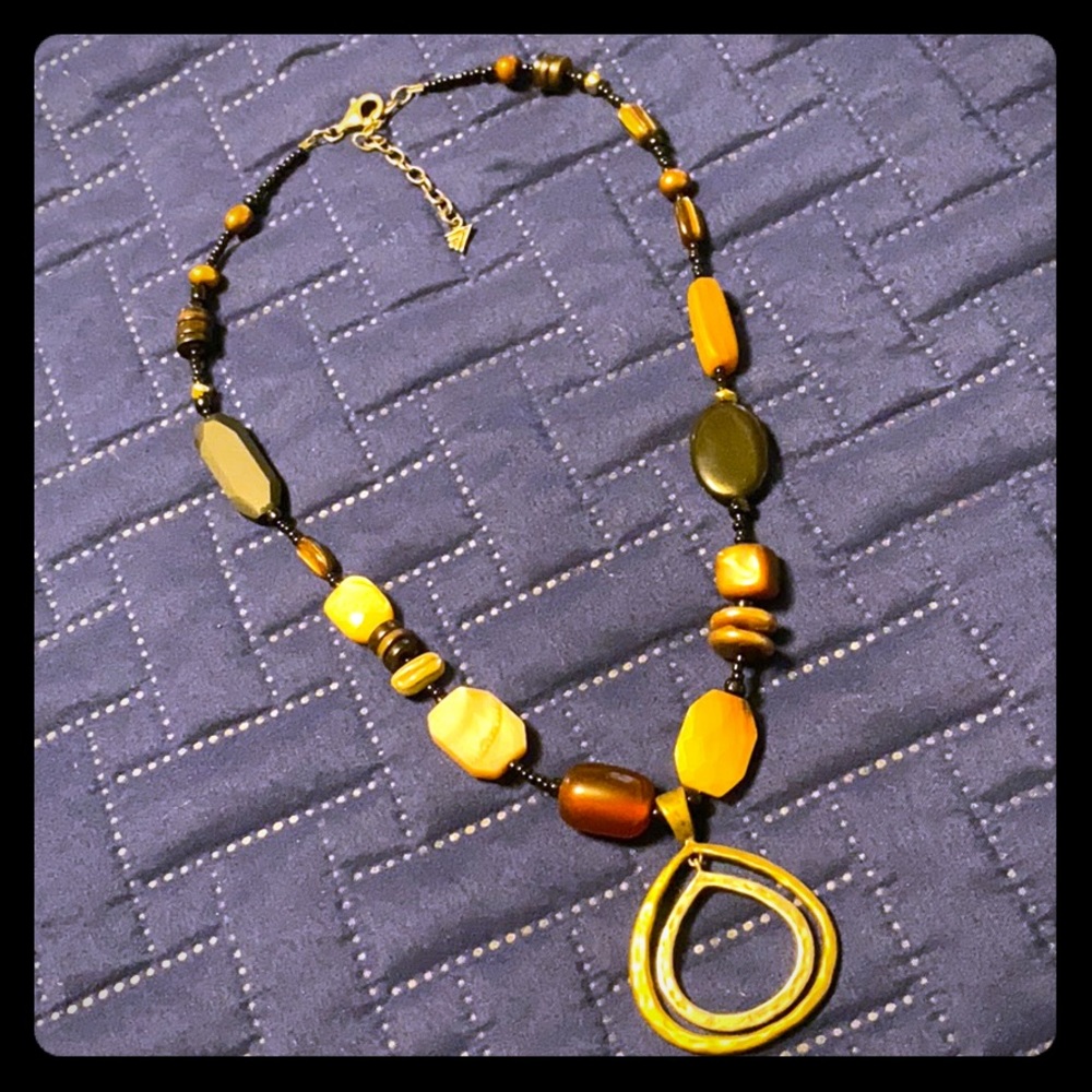 Silpada Brown and Black tone jeweled necklace